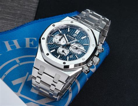 audemars piguet royal oak chronograph 26331st blue dial 41mm|piguet royal oak chronograph.